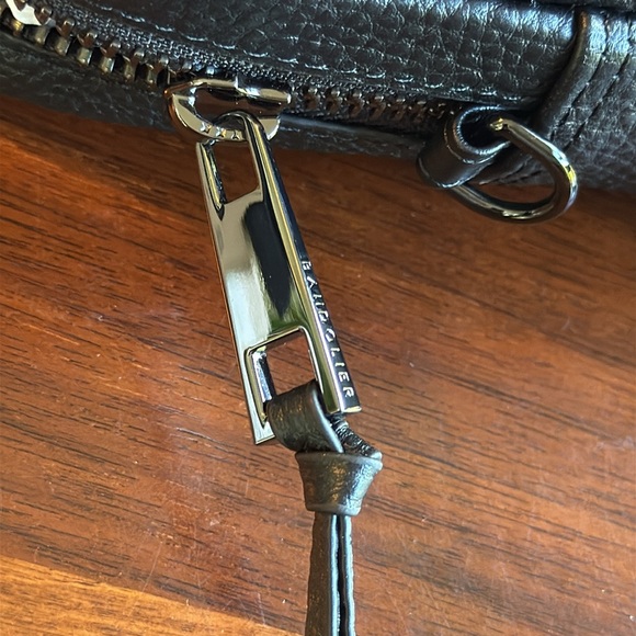 BRAND NEW BANDOLIER BLACK PEBBLED LEATHER CROSSBODY BAG - VERSATILE & ADORABLE! - Picture 10 of 10